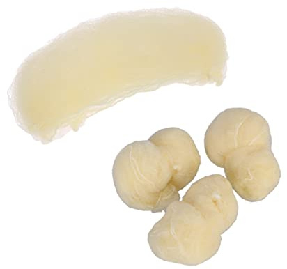 VILLFUL 100 Stück Haarnetze Gold Unsichtbares Elastisches Mesh Weiches Haarnetz mit Dehnbarem Rand Sicherer für Küche Labor und Lebensmittelservice