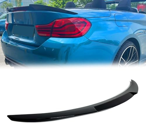 Schwarz Glänzend Spoiler Heckspoiler Spoilerlippe für BMW 4er F33 Cabrio M4 F83 420i 435i 440i 2014 2015 2016 2017 2018 2019+