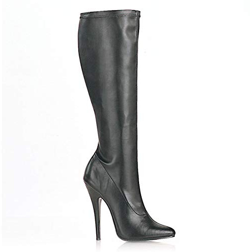 Devious DOMINA-2000, Damen Stiefel, Schwarz (Blk str pu), EU 43 (UK 10) (US 13)