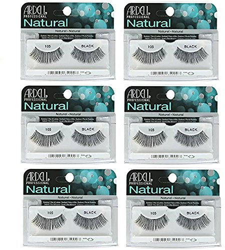 Ardell Fashion Lashes #105 Black (6 Pack) by Ardell
