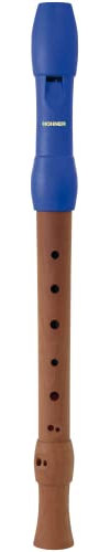 HOHNER Blockflöte, Alegra Line, blau, barock, zweiteilig
