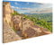 islandburner Bild auf Leinwand Landschaft Der Toskana Von Den Wänden Von Montepulciano Italien Bilder Wandbilder Poster