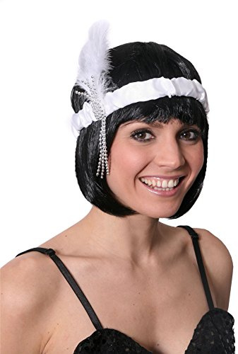 Damen Bob Perücke und Flapper-Stirnband