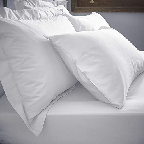 Bianca 200TC Cotton Percale Oxford Pillow Case Pair White