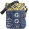 Sunsa Damen Tasche/Umhängetasche. Kleine Bag aus Canvas & Recycelte Jeans. Nachhaltige Taschen. Crossbody Damentaschen als Geschenk für Frauen/Mädchen
