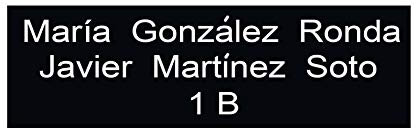 Placas para buzón - Chapa buzón personalizada - Placas buzón personalizada - Etiquetas buzon - Placas para buzón de metal aluminio negro y gris