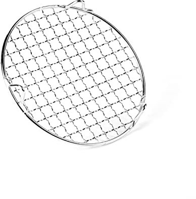 BeBeeQ Rundes Grillrost Grillnetz Edelstahl Grill Netze Mehrzweck Kühlgitter Kuchenkühlregal Brot Keks Trockennetz,240mm/9.5'', Silber, 24cm