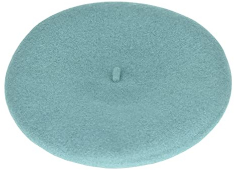 JOYHY Damen Wolle Solide Farbe Klassisch Französisch Stil Baskenmütze Hut Seegrün