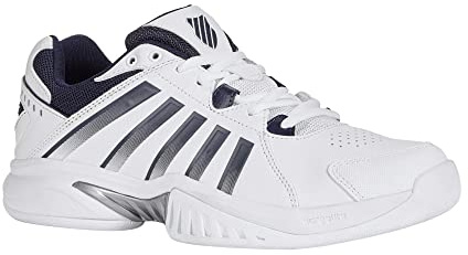 K-SWISS TENNIS Receiver V Scarpe da Tennis Indoor White/Peacoat/Silver 12