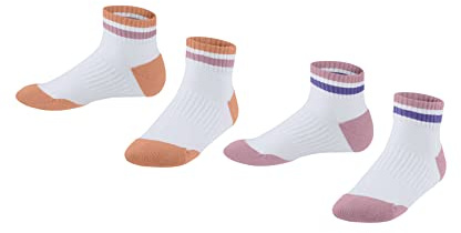 ESPRIT Unisex Kinder Active Tennis 2-Pack Sneakersocken gegen Schweiß strapazierfähig Multipack schnelltrocknend atmungsaktive nachhaltige biologische Baumwolle Funktionsmaterial 2 Paar