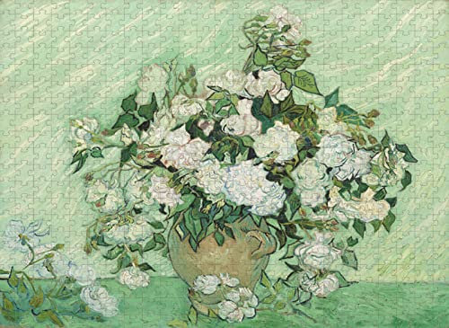 Puzzle für Erwachsene, 2000 Teile, Van Gogh, weiße Rose, für die geistige Entwicklung von Kindern