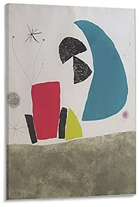 Joan Miro Espriu Miro Teller Surrealismus Kunstwerke Poster Heimdekoration Poster Wandkunst Schlafzimmer Dekorative Raum Ästhetik 50 x 75 cm