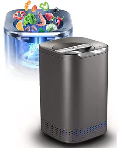 Poubelle à compost intelligente de 2,5 L, poubelle à compost électrique pour composteur de déchets de cuisine, transformez les ordures en compost avec un seul bouton, pour la maison d'appartement