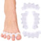 Toe Spacers(2 Pair), Gel Toe Separators to Correct Toes, Bunion Corrector for Women Men Toe Spacer Hammer Toe Straightener Toe Stretcher Big Toe Separators (White)
