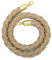 CHUXIBA Absperrseil mit goldenen karabinerhaken Hanfseil (Ø32 mm) 1-5m personenleitsystem absperrband absperrkordel crowd control rope/champagne gold/1.5M