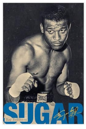 NEDOES Sugar Ray Robinson Poster auf Leinwand, Poster, Wandkunst, Dekor, Bild, Gemälde für Wohnzimmer, Schlafzimmer, Dekoration, ungerahmt, 30 x 45 cm
