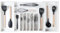 KitchenEdge Hochwertiger Besteck- und Utensilien-Organizer für Küchenschubladen, lebensmittelecht, erweiterbar von 45,7 bis 83,8 cm, weißer Bambus