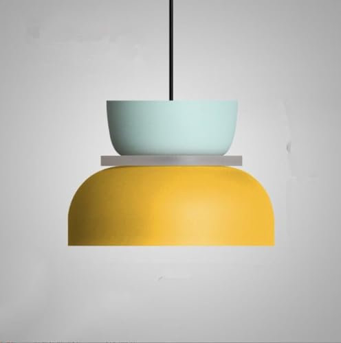 SXYSXYSXY LED Nordic Macaron Hängeleuchten Esstischlampe Kreatives Design Metall Nachttisch Schlafzimmer Hängelampe Modern Minimalismus Pendellampe Für Küche E27,F