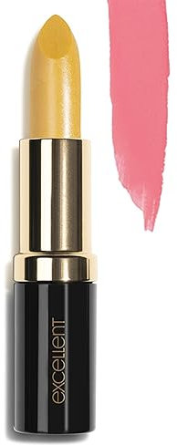 Lavertu Cosmetics - Lipstick Excellent pH-Anpassender Lippenstift für Persönlichen Farbton, Langanhaltend & Wasserfest mit Bienenwachs-Pflege (Gelb)