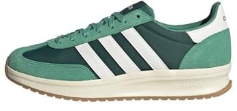 adidas Run 70S 2.0 Shoes, Scarpe Uomo, Collegiate Green/Core White/Semi Court Green, 42 2/3 EU