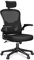 rattantree Chaise Bureau, Fauteuil de Bureau à Dossier Haut avec Appui-tête, Chaise d'Ordinateur Ergonomique avec Accoudoir Réglable et Support Lombaire pour Bureau, Noir