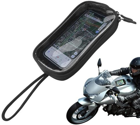 Borsa da serbatoio per moto, impermeabile, con chiusura magnetica, universale, con cinghie rimovibili, porta cellulare touch screen, per viaggi, equitazione, moto