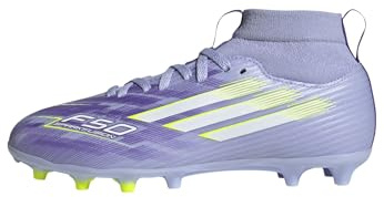 adidas F50 SPARKFUSION League W Mid Firm Artificial Ground Football Boots Kids, Scarpe da Calcio Unisex-Bambini, Violet Tone/Lucid Lemon/Purple Rush, 34 EU