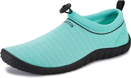WHITIN Wasserschuhe Damen Aquaschuhe Badeschuhe Frauen Schwimmschuhe Surfschuhe Schnell Trocknend Strandschuhe Grün Größe 40