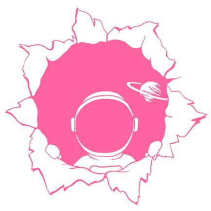 Wandaufkleber mit Raumfahrer-Motiv, für Jungen, Kinderzimmer, Dekoration, Astronaut, Planet, Weltraum, Jugendzimmer, Vinyl, selbstklebende Wandsticker, extragroß – 70 x 70 cm
