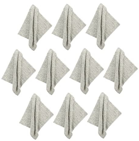 minkissy 1 Satz Mikrofaserstoff Geschirrspülen Schwimmbad Spülmaschine Handtücher Schwämme Waschbar Multifunktions-reinigungstücher Geschirr Saubere Tücher Staubtuch Ballaststoff Grey 10st