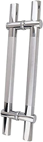 HNZHUXUE Door Handlesets Adjustable Hole Pitch Stainless Steel Door Handle,Commercial Shop Glass Sliding Door Handle Barn Door Handle Wooden Door Handle Bathroom Shower Door Handle/600 * 400Mm