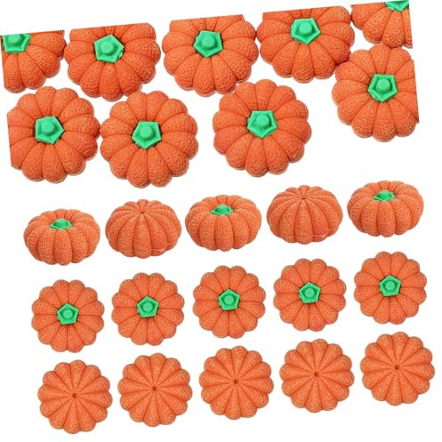jojofuny 50 Stück Kürbis Radiergummi gut Mini-Radierer sortiert klobig nehmen Pastell halloween dekoration kürbis deko Kürbis Eraser Halloween-Radiergummis neuartige Radiergummis Orange