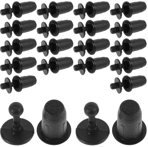 Operitacx Kit de 20 Pinces de Fixation de Grille de Haut-Parleur en Plastique Noir, Installation Facile, Accessoires Polyvalents pour Projets DIY Audio