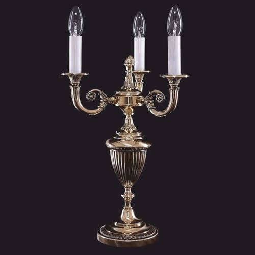 Casa Padrino Luxus Barock Tischleuchte/Schreibtischleuchte Bronze H. 60 cm