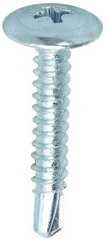 TIMco 00025WHSD BZP PH2 Philips Wafer Head Self-Drilling Screw 4.2 x 25 - Zinc (Box of 1000)