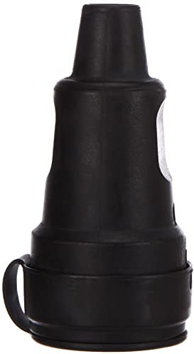 Kopp 181416067 Schutzkontakt-Gummikupplung mit Spritzwasserschutzkappe und Knickschutztülle