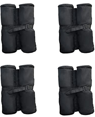 Outsunny 15 kg Heavy Duty Gazebo Weight Sand Bags, 4 pcs Leg Weights Marquee Tent Canopy Base for Trampoline Pop Up Gazebo Tent Parasols