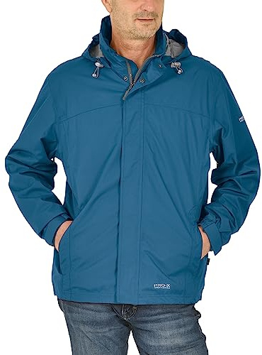 PRO-X elements Funktionsjacke Herren MERAN I Regenjacke mit verschweißten Nähten, Unterarmbelüftung inkl. Packsack I Atmungsaktiv, wasser- & windfest