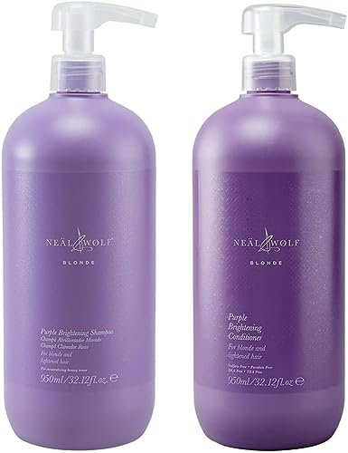 Neal & Wolf Blonde Purple Brightening Shampoo & Conditioner 950ml Duo