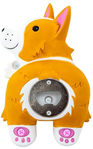 BigMouth Corgi Butt Flaschenöffner - Witziger Flaschenöffner zur Wandmontage, lustiges Heimbar-Zubehör - eine tolle Geschenkidee