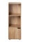 Calicosy - Meuble 3 Cases Décor Bois - MDF - 1 Porte Modulable - Bibliothèque Fine - Colonne De Rangement - Solide Et Fonctionnel - Chambre, Séjour, Bureau - Contemporain - L 30,7 x l 29 x H 90,8 cm