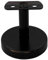 Montagefertiger Eiche Treppe Wand Handlauf/Geländer/Rundholz/Stange/Griff lackiert Ø 42 mm mit bearbeiteten Enden ohne Handlaufhalter passende Handlaufhalter Modell T schwarz