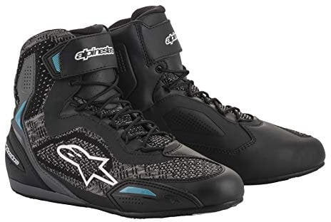 Alpinestars Stella Faster 3 Rideknit Damen Motorradschuhe Schwarz/Weiß/Blau 5.5 (37)