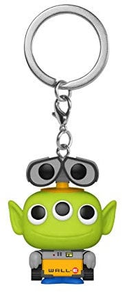 Funko Pop! Keychain: Pixar - Alien As Wall-E Anniversary - Disney - Mini-Figurine en Vinyle à Collectionner Porte-clés Fantaisie - Cadeau de Noël - Idée de Cadeau - Produits Officiels