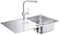 GROHE Minta Set | Set aus K200 Spüle und Minta Küchenarmatur | edelstahl | 31573SD1