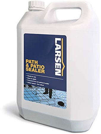 Nassboards - Larsen Path & Patio Sealer- Clear-Drying, High-Performance Water Seal - Clear, Water-Based Acrylic Path & Patio Seal - Protective, and Weather-Resistant