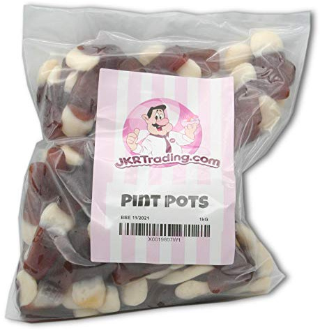 Pint Pots Novelty Jellies 1KG Share Bag