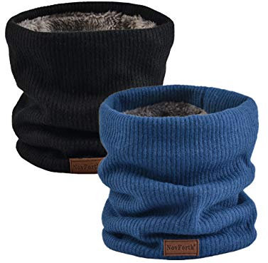 NovForth Winter Halsschlauch Herren Ski, Halswärmer Halstuch Männer Gesichtsschal Damen, Fleece Schal Schlauchtuch für Herren Gamaschenmaske, Winddichte Kreisschlaufenschals
