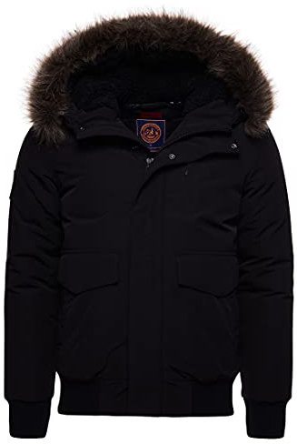 Superdry Herren Everest Bomber Jacket, Jet Black, XXL