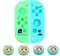 FXICAI JoyCon Silikon-Schutzhülle für Nintendo Switch + 4 Marshal Design Daumengriffkappen Anti-Scratch Cute Anti-Rutsch Joy-Con Case (Animal Crossing Island Version)